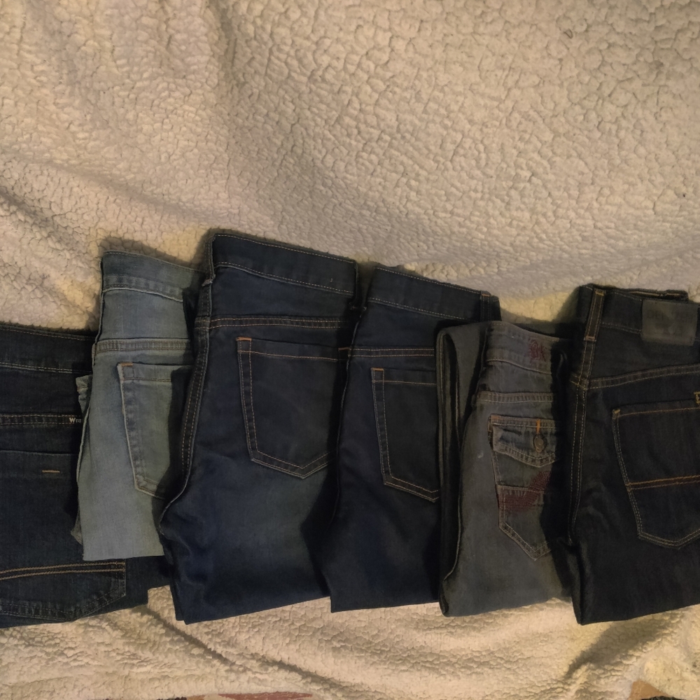 Boy's Dark Blue Jeans